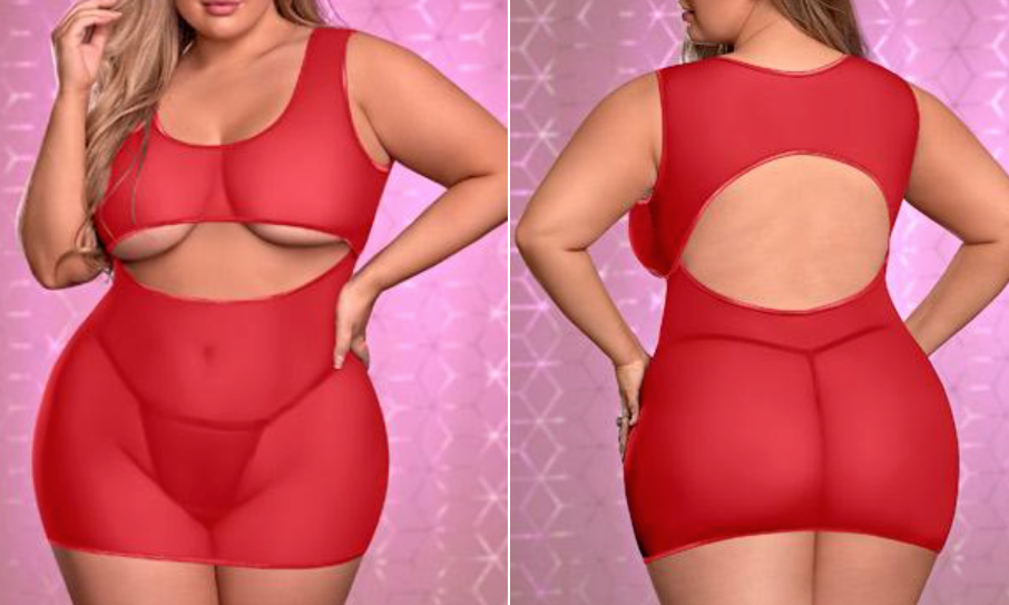 sexy plus size Christmas lingerie